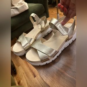 Cole Haan Zerøgrand gold sandal- Size 9